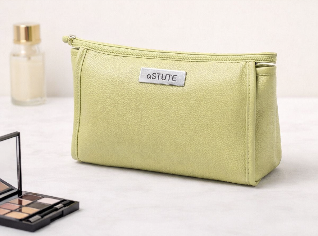 Forest Green beauty case, detail view
