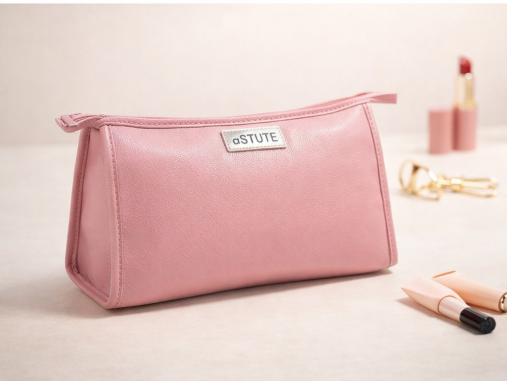 Petal Pink beauty case, detail view